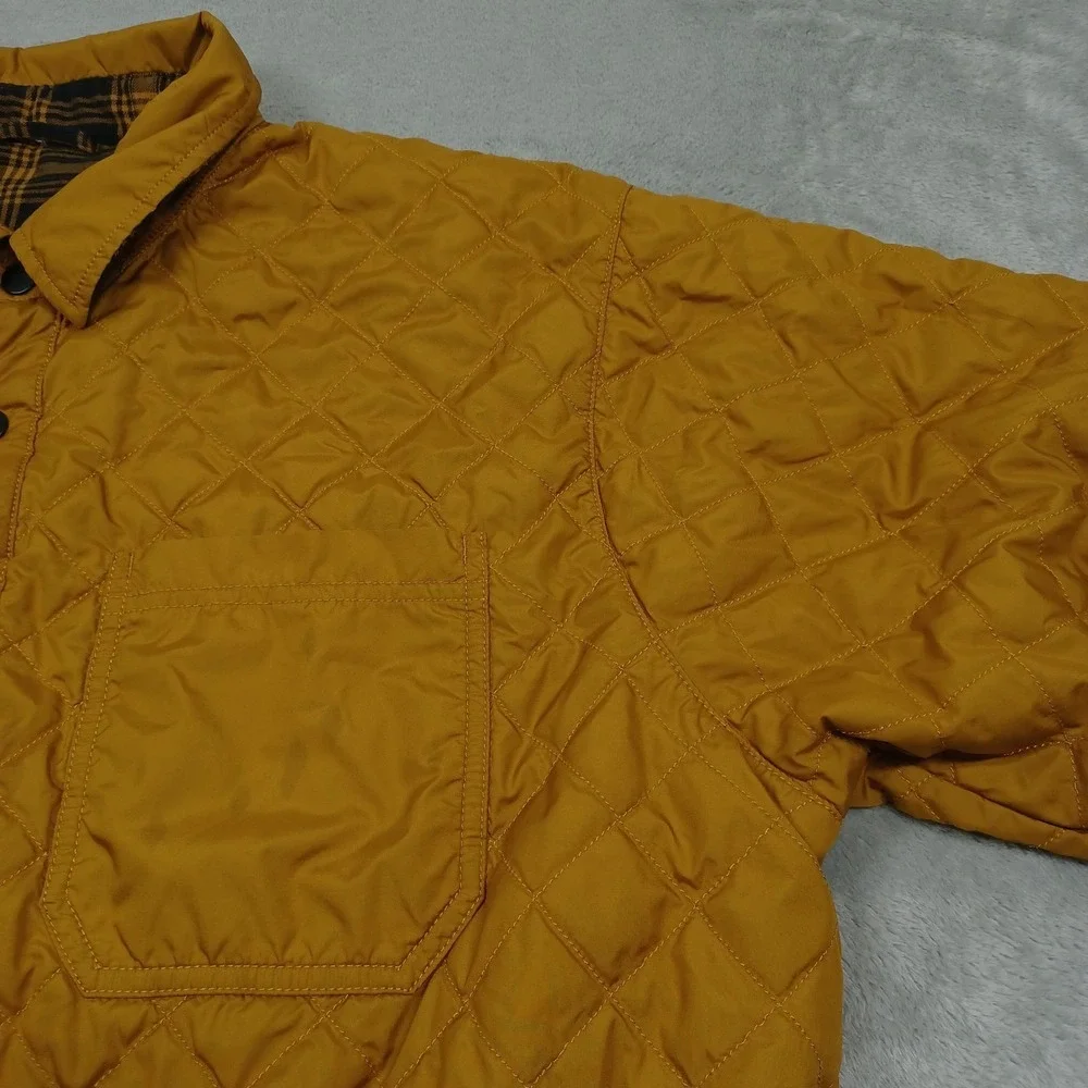North Face Shacket Mens XL Black Plaid Reversible‎ Snap Lightweight Pockets